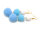 PomPoms/Bommeln in den Farben blau und weiß ca. 100 Stück zum Basteln und Nähen