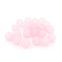 Glasperlen mit Jade-Optik in Zartrosa – 12 mm, 20...