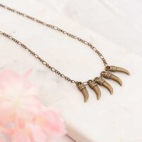 Anhänger in Antik-Bronze – Säbelzahn 20...