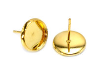 Ohrstecker aus 304 Edelstahl in goldfarben für 10 mm...