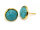 Ohrstecker aus 304 Edelstahl in goldfarben für 10 mm Cabochons 2er Set