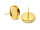 Ohrstecker aus 304 Edelstahl in goldfarben für 12 mm Cabochons 2er Set