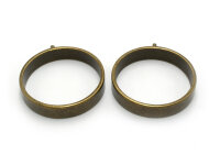 Anhänger Lünette als Kreis in antik Bronze 2...