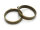 Anhänger Lünette als Kreis in antik Bronze 2 Stück