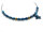 Glasschliffperlen in blau 6x4mm 30 Stück