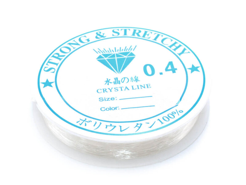 Elastisches Garn 0,4 mm 1 Rolle mit 10 m