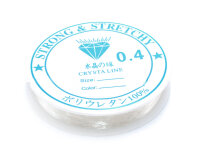 Elastisches Garn 0,4 mm 1 Rolle mit 10 m