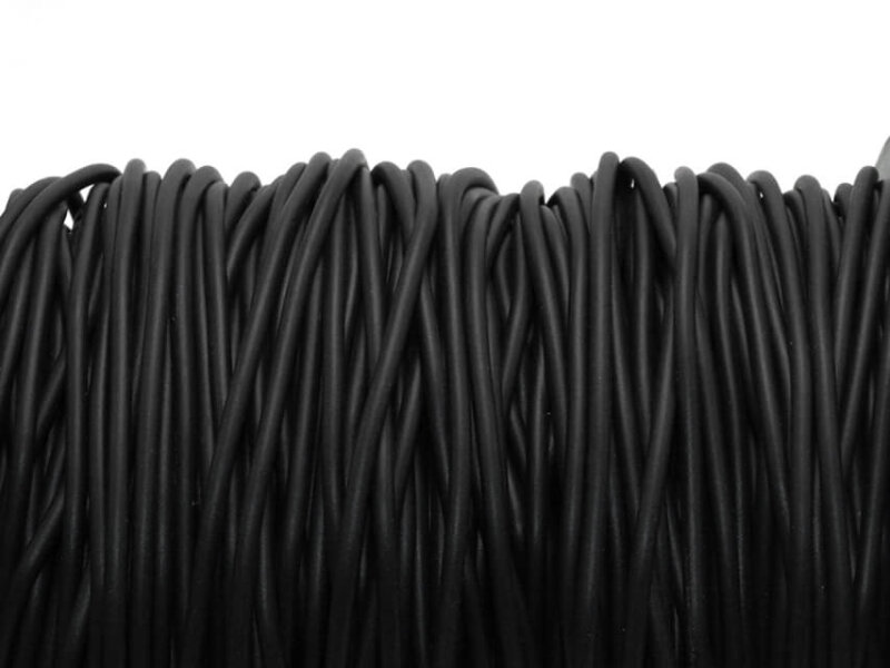 Kautschukband in schwarz 2 mm 4 m