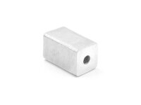 quaderförmige Perle aus 925 Silber 9 mm 1 Stück