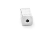 quaderförmige Perle aus 925 Silber 9 mm 1 Stück