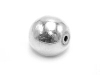 glänzende Perle aus 925 Silber 16 mm 1 Stück
