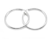 Creole aus 925 Silber 38 mm 2 Stück