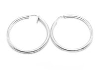 Creole aus 925 Silber 38 mm 2 Stück