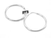 Creole aus 925 Silber 22 mm 2 Stück