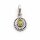 Anhänger Peridot 21 mm aus 925 Silber 1 Stück