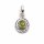 Anhänger Peridot 18 mm aus 925 Silber 1 Stück