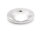 ovale Perle als Scheibe aus 925 Silber 16 mm 1 Stück