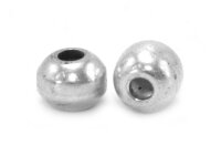 glänzende Perlen aus 925 Silber 4x5 mm 2 Stück