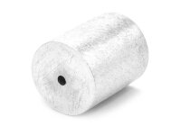 matt geschliffene Perle als Zylinder aus 925 Silber 20 mm...