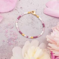 Rocailles Perlen in Rosa mit Holo Effekt 3 mm 20 Gramm