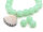 Perlen in Jadeoptik in mint 10mm 20 Stück