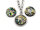 Cabochon aus Resin in schwarz 12 mm 4 Stück