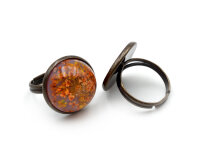 Ringrohlinge mit Fassung für 18mm Cabochons in antik...