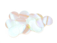 transparente Pailletten aus PVC irisierend 29mm 20...