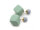 Ohrstecker als Würfel aus Acryl in mint und flieder 1 Set