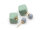 Ohrstecker als Würfel aus Acryl in mint und flieder 1 Set