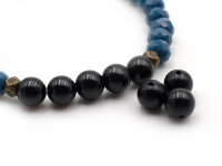 Perlen aus schwarzem Turmalin 6 mm 6 Stück