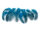 Federn in petrolfarben als 10er Set ca. 3-8 cm