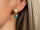 Ohrstecker als Blume mit Aufhängung und einer weißen Perle 18 k Echtgold beschichtet 2 Stück