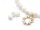 Anhänger Mond Sterne mit Strass 18 k Gold beschichtet 2 Stück
