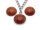 Cabochon aus synthetischem Goldstein in umbra 12mm 2 Stück