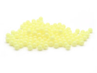 Jelly Perlen in gelb 6 mm 100 Stück