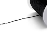 Elastisches Garn in schwarz 0,5 mm 1 Rolle mit 40 m