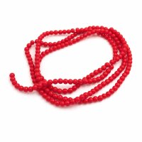 Glasperlen in rot glasiert 4mm 200 Stück