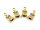 Anhänger Korkenzieher in antik goldfarben 27mm 4 Stück