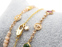 Verbinder als Kompass mit Schmuckstein 18k Gold...