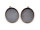schlichte Fassungen für 40x30mm Cabochons in antik kupferfarben 2 Stück