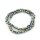 Glasschliffperlen in Grau mit Holoeffekt 4 x 6 mm 1 Strang