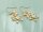 Ohrhaken 14K Goldbeschichtung mit 4mm Zirkonia und Farbschutz 2 Stück