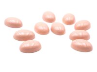ovale Cabochons aus Acryl in altrosa 18x13mm 10 Stück