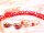 Glasschliffperlen in rot 6x4 mm 50 Stück