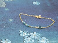 Glasschliffperlen als Würfel in himmelblau 2mm 50...