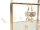 Glasschliffperlen als Würfel in beige irisierend 7mm 6 Stück