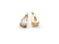 Anhänger 18 k Gold beschichtet mit klaren...