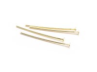 Nietstifte 18 k Gold beschichtet 20mm 10 Stück