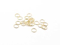 Biegeringe aus Messing mit 18k Gold beschichtet 5mm 20...